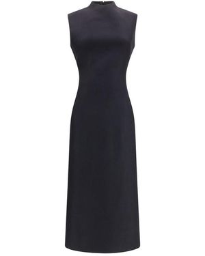 Maison Margiela Black Wool Oves Aries Casual Dress - Blue