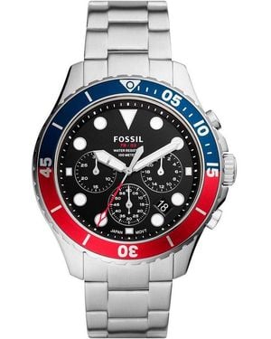 Fossil Gray Stainless Steel Sport Watch - Metallic