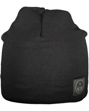 North Sails Black Wool Men Cap