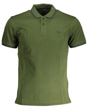 Harmont & Blaine Green Cotton Polo Shirt