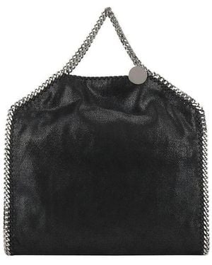 Stella McCartney Falabella Fold Over Tote Handbag - Black