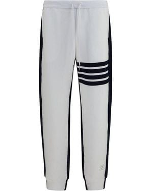 Thom Browne Cotton Sweatpants (Workout Pants) - Gray