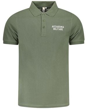 Accademia Militare Verde Cotton Men Polo - Green