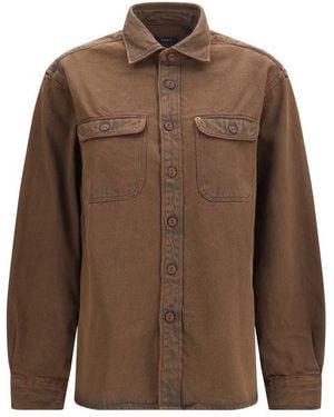 Deperlu Brown Denim Shirt