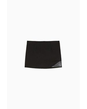 Patrizia Pepe Viscose Mini Skirt - Black