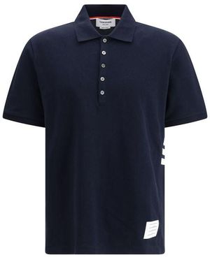 Thom Browne Cotton Polo Shirt - Blue