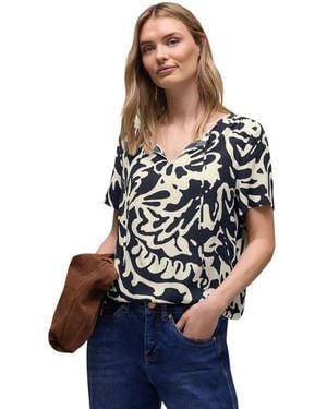 Street One Blue Viscose Blouse