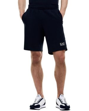 EA7 Blue Cotton Knee Length