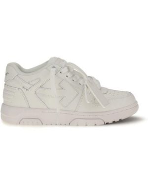 Off-White c/o Virgil Abloh White Calf Leather Bos Taurus Low Top Trainers - Eu37/us7