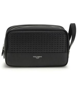 Dolce & Gabbana Calf Leather Bos Taurus Accessories - Black