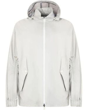 Herno Gray Polyamide Shell Jacket - White