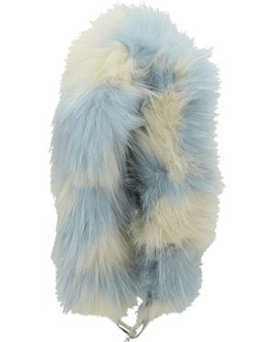 Miu Miu Light Blue Fur Shoulder Bag
