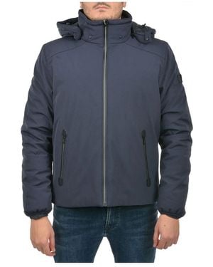 Yes-Zee Blue Nylon Jacket