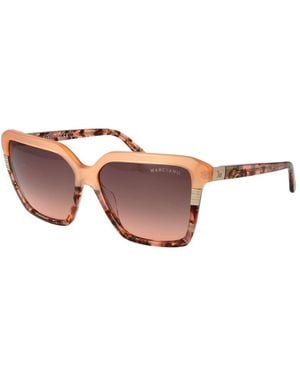 MARCIANO BY GUESS Orange Acetate Sunglasses - Pink