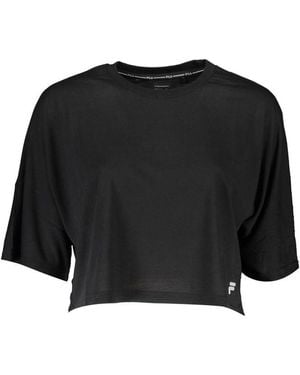 Fila Polyester Tops & T-Shirt - Black