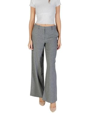 ONLY Grey Recycled Polyester Casual Trousers