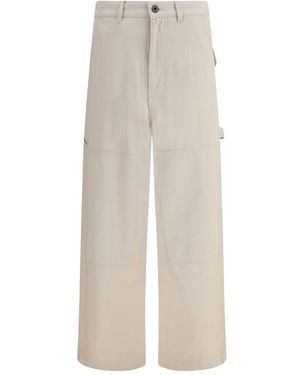 Max Mara Caronte Cargo Trousers - Natural