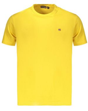 Napapijri Yellow Cotton Menswear T