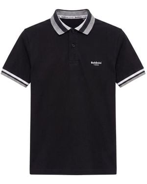 Baldinini Black Cotton Men Polo