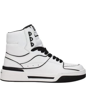 Dolce & Gabbana White Leather Trainers