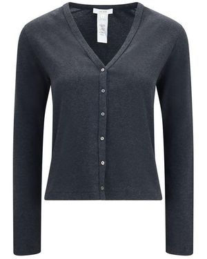 The Row Grey Cotton Cardigan - Blue