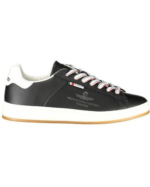 Esercito 1659 Leather Trainer - Black