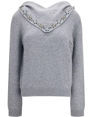 Prada Grey Cashmere Sweatshirt