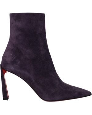 Christian Louboutin Purple Leather Ankle - Blue
