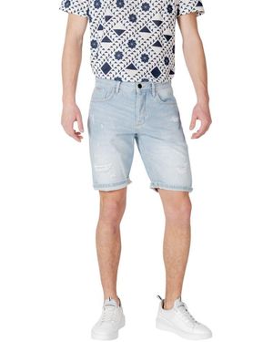 Antony Morato Light Blue Cotton Bermuda