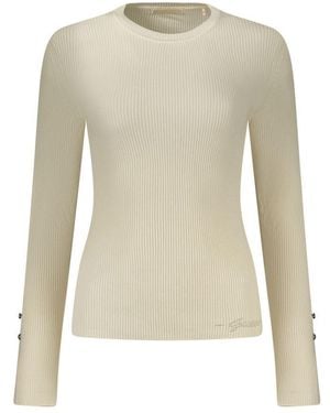 Guess Bianco Viscose Sweater - Natural