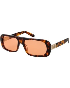 Gcds Plastic Sunglasses - Brown