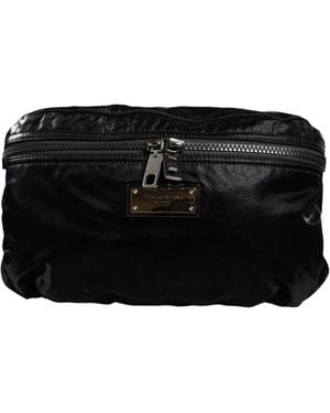 Dolce & Gabbana Nylon Fabric Belt Waist Fanny Pack Bag - Black
