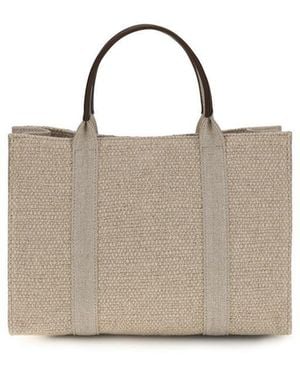 The Row Beige Fabric Shoulder Bag - Gray