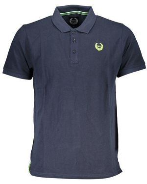 Gianmarco Venturi Blu Cotton Men Polo - Blue