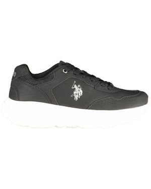 U.S. POLO ASSN. Black Polyurethane 's Trainer