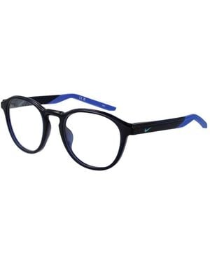 Nike Blue Stainless Steel Glasses (frames)