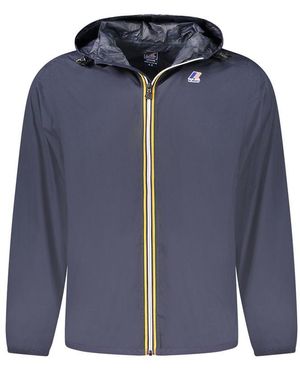 K-Way Blue Fabric Men Jacket - S
