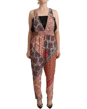 Pinko Chic Sleeveless V-Neck Jumpsuit - Black