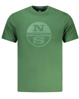 North Sails Verde Cotton Men T - Green