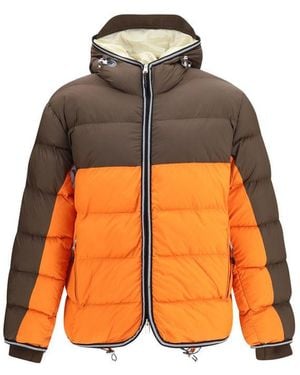 Napapijri Recycled Polyester Full-Length Jacket Clothing - Orange