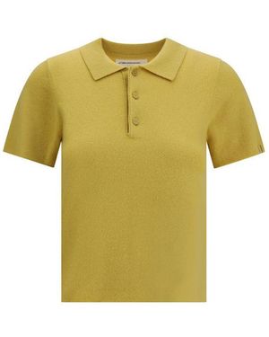 Extreme Cashmere Bicolour Cashmere Sweatshirt - Yellow