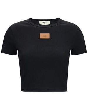 Fendi Black Cotton T