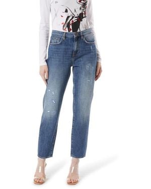 Gas Blue Cotton Straight