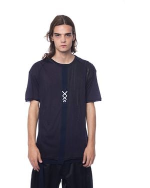 Nicolo Tonetto Round Neck Short Sleeve T-shirt - Blue