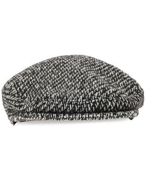 Dolce & Gabbana Multicolor Wool Oves Aries Fatcap Hat - Gray