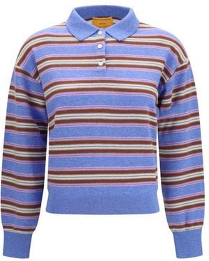 Guest In Residence Multicolour Kaschgora Sweatshirt - Blue