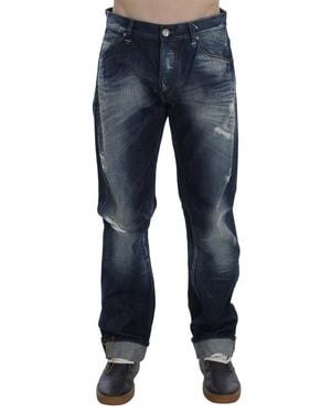 Acht Blue Wash Cotton Denim Regular Fit Jeans