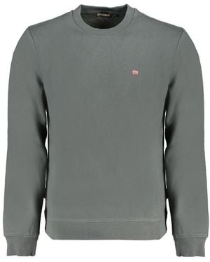 Napapijri Verde Cotton Male Sweatshirt - Grey