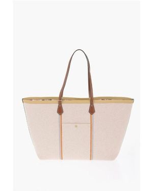 Tory Burch Beige Cotton Shoulder Bag - Multicolour