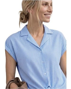 Street One Blue Cotton Shortsleeve Shirt